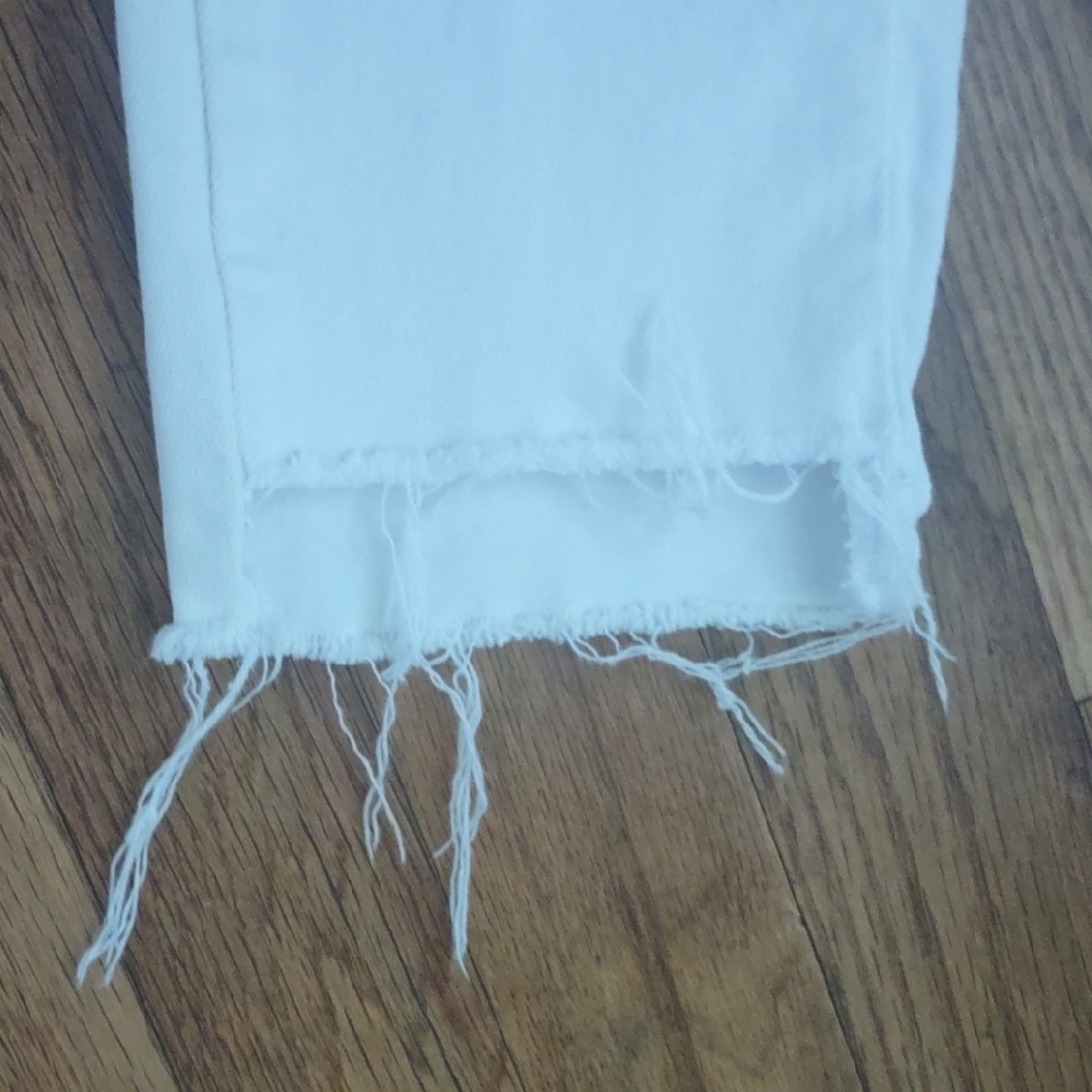 Zara Crisp White Denim Jeans - Size 8 - Picture 4 of 6